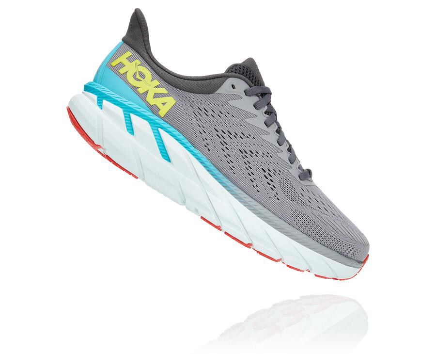 Hoka One One Tenisky Panske Siva - Clifton 7 - 04763-PVUH